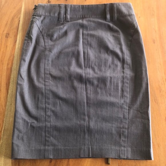 Laundry by Shelli Segal Taupe Pencil Skirt Sz 0 - EUC - Picture 4 of 5